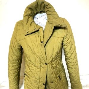 RESET OUTERWEAR mustard puffer jacket Euro brand